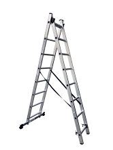 Kombistige i aluminium 3,6 m - Silkeborg Stigefabrik